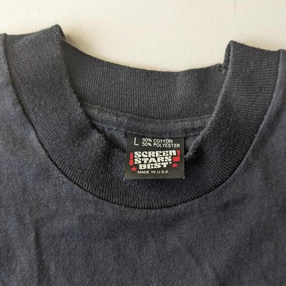 Vintage Operation Desert Storm Support Our Troops Eagle Black Shirt Size Large - Picture 4 of 4